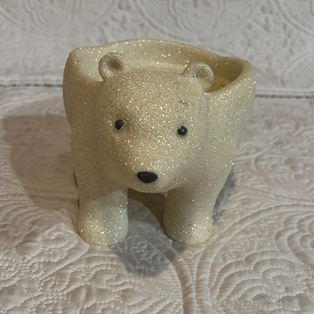 Bath & Body Works glitter polar bear candle holder‎ - Picture 2 of 10